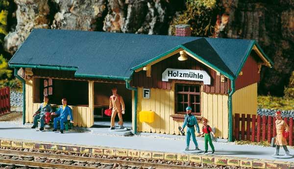 Modelová železnice - H0 Stavebnice - zastávka "Holzmühle"