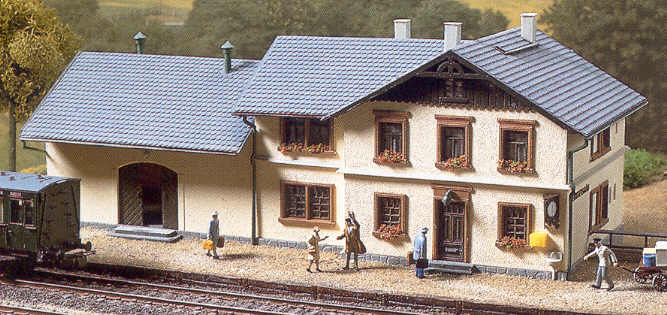 Modelová železnice - H0 Stavebnice - nádraží "Oberrittersgrün"