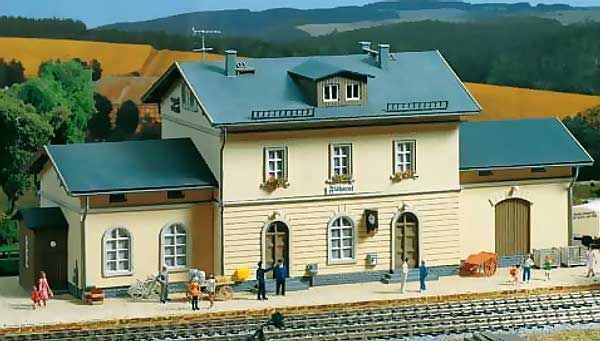 Modelová železnice - H0 Stavebnice - nádraží "Flöhatal"