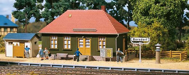 Modelová železnice - H0 Stavebnice - zastávka "Borsdorf"