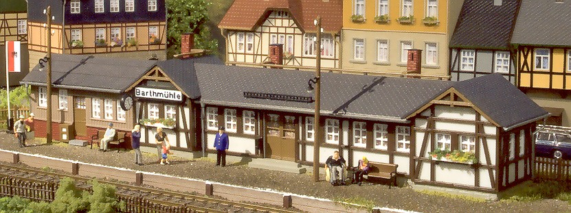 Modelová železnice - H0 Stavebnice - nádraží "Barthmühle"