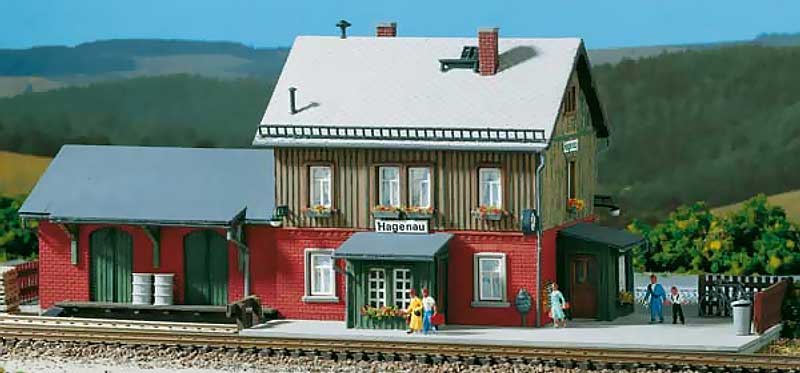 Modelová železnice - TT Stavebnice - nádraží "Hagenau"