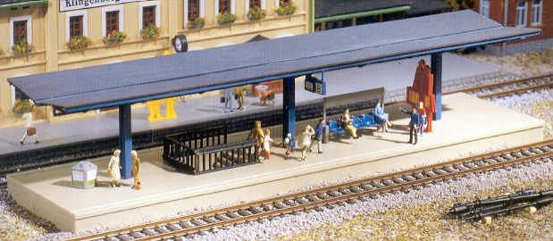 Modelová železnice - TT Stavebnice - kryté nástupiště