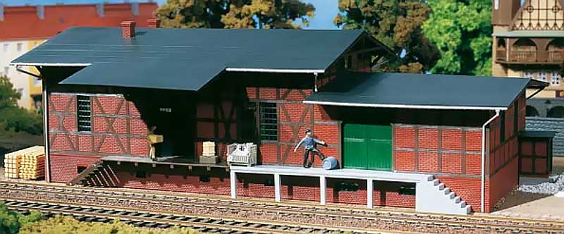 Modelová železnice - TT Stavebnice - skladiště