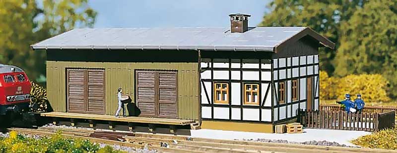 Modelová železnice - N Stavebnice - skladiště s nakládacím prostorem