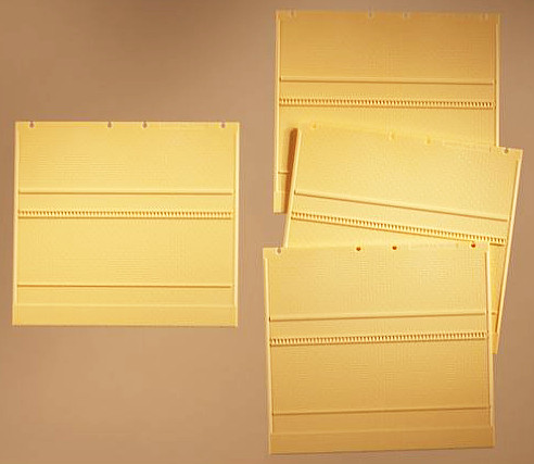 Modelová železnice - H0 Stavebnicový systém - zeď žlutá 2324E 4ks