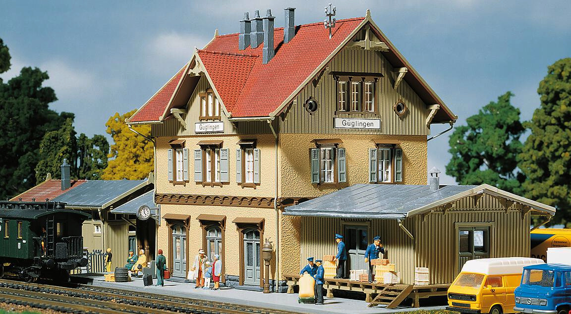 Modelová železnice - H0 Stavebnice - nádraží "Güglingen"