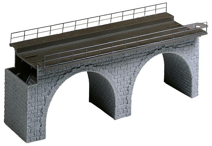 Modelová železnice - H0 Stavebnice - viaduktový díl kamenný přímý 188mm