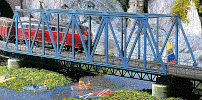 H0 Stavebnice - železniční most ocelový přímý 376mm