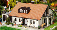 H0 Stavebnice - rodinný dům s garáží a terasou