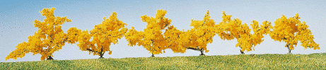 Strom - keř žluté květy 4cm 6ks