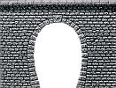 N Tvrzená pěna - železniční portál kamenné kvádry jednokolejný