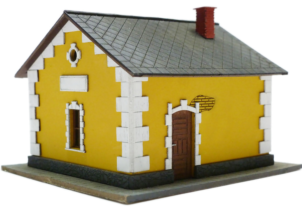 Modelová železnice - TT Stavebnice - strážní domek