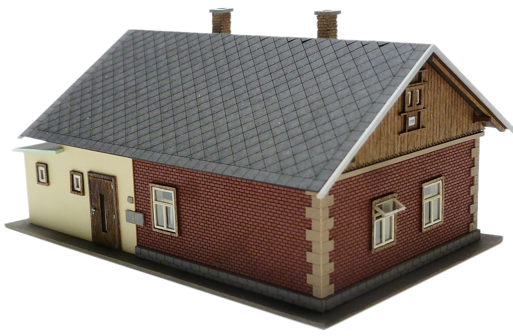 Modelová železnice - H0 Stavebnice - strážní domek "Batelov"
