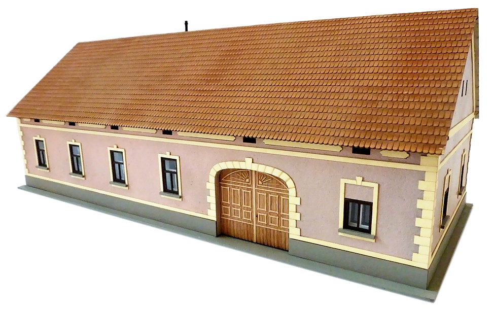 Modelová železnice - N Stavebnice - venkovský dům