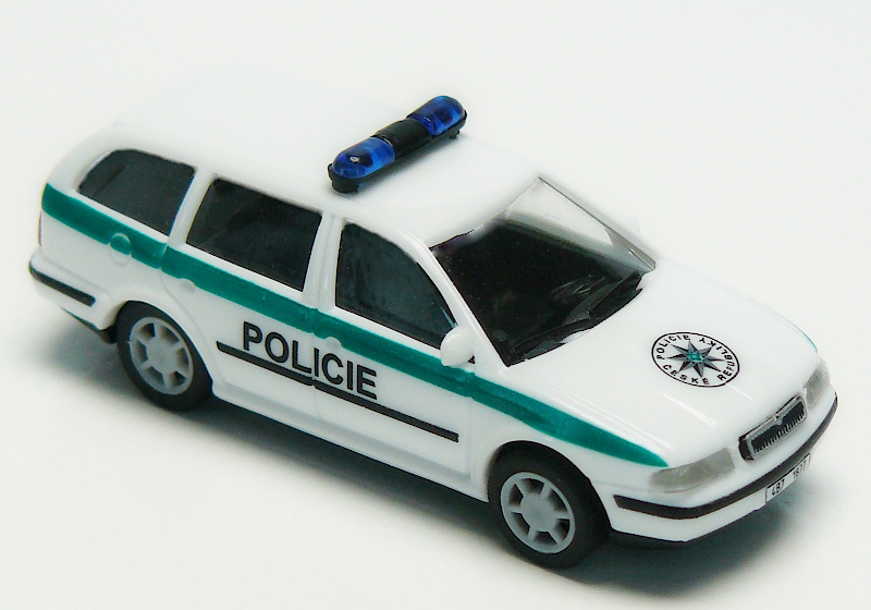 Modelová železnice - H0 Osobní automobil Škoda Octavia combi "POLICIE"