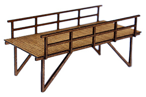 Modelová železnice - H0 Stavebnice - malý dřevěný most 90mm