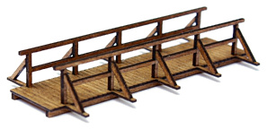 Modelová železnice - TT Stavebnice - malý dřevěný most 65mm