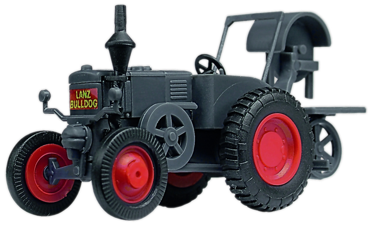Modelová železnice - H0 Traktor LANZ D8506 s pásovou pilou - stavebnice