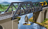 H0 Stavebnice - železniční mostní díl přímý 275mm