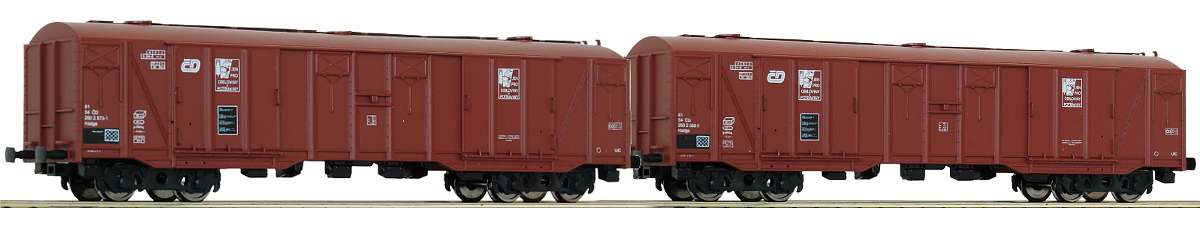 Modelová železnice - H0 2ks Krytý vůz Hadgs, ČD, Ep.V