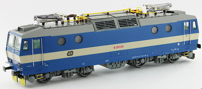 Modelová železnice - H0 Elektrická lokomotiva 363.129 "Eso", ČD, Ep.V