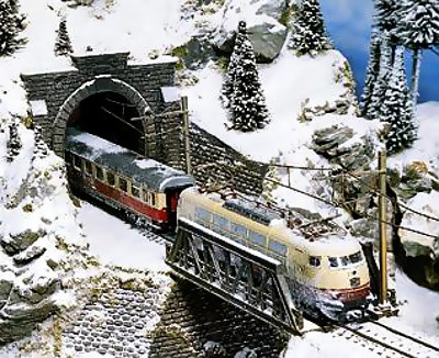 Modelová železnice - Práškový sníh