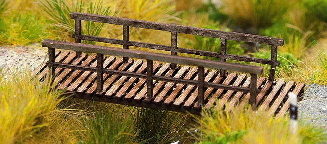 Modelová železnice - H0 Stavebnice - malý dřevěný most