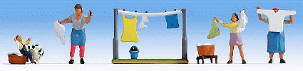 H0 Figurky - praní prádla