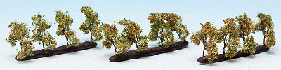 Strom - plantážový s jablky 3,5cm 12ks