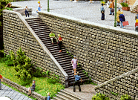 H0 Tvrzená pěna - kamenné schodiště 3ks