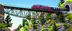 H0 Stavebnice - železniční most ocelový přímý 360mm