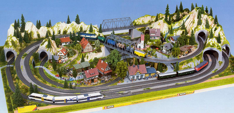 Modelová železnice - H0/TT Základ kolejiště "Mittenwald" 200x120cm