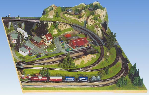 Modelová železnice - H0 Rozšíření kolejiště pravé "krajina" 100x120cm