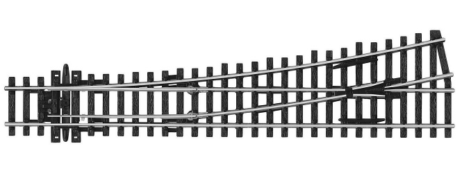 Modelová železnice - H0 SL-E196 Výhybka levá 219mm, R914mm/12°