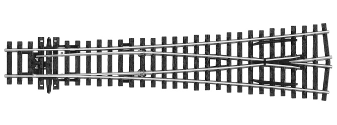 Modelová železnice - H0 SL-E198 Výhybka symetrická R1828mm/6°, R1828mm/6°
