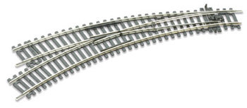 Modelová železnice - H0 ST-245 Výhybka oblouková levá R504,8mm/11,25°, R438mm/11,25°