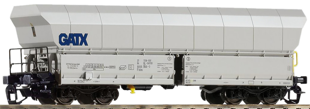 Modelová železnice - TT Výsypný vůz Falns, GATX, Ep.VI
