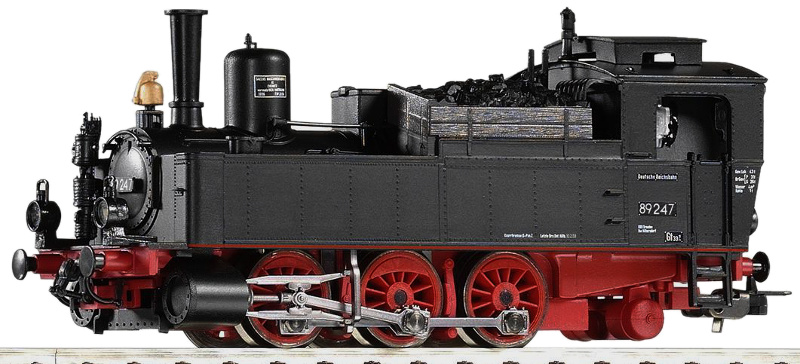 Modelová železnice - H0 Parní lokomotiva BR89.2, DR, Ep.III