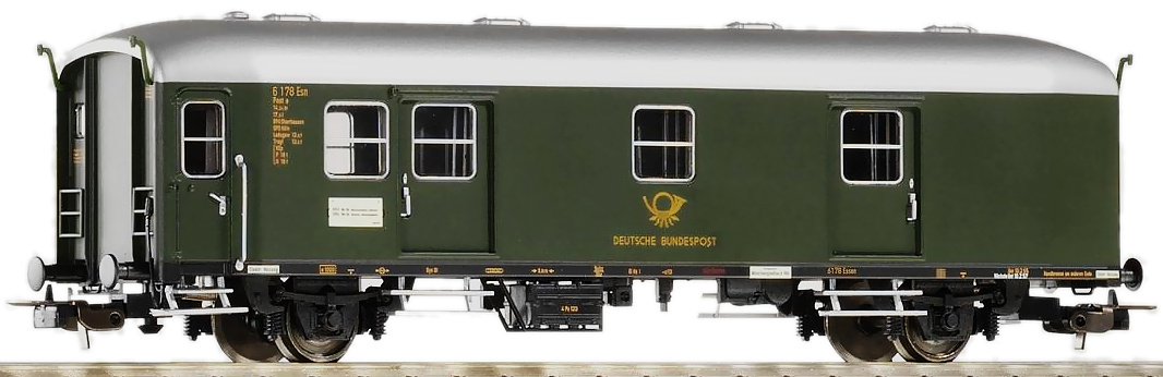 Modelová železnice - H0 Poštovní vůz Post-c/13, DBP, Ep.III
