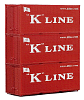 H0 Kontejner "K-Line" 3ks