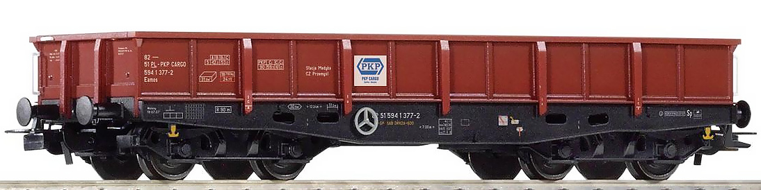 Modelová železnice - H0 Nízkostěnný vůz Eamos 401Z, PKP, Ep.V