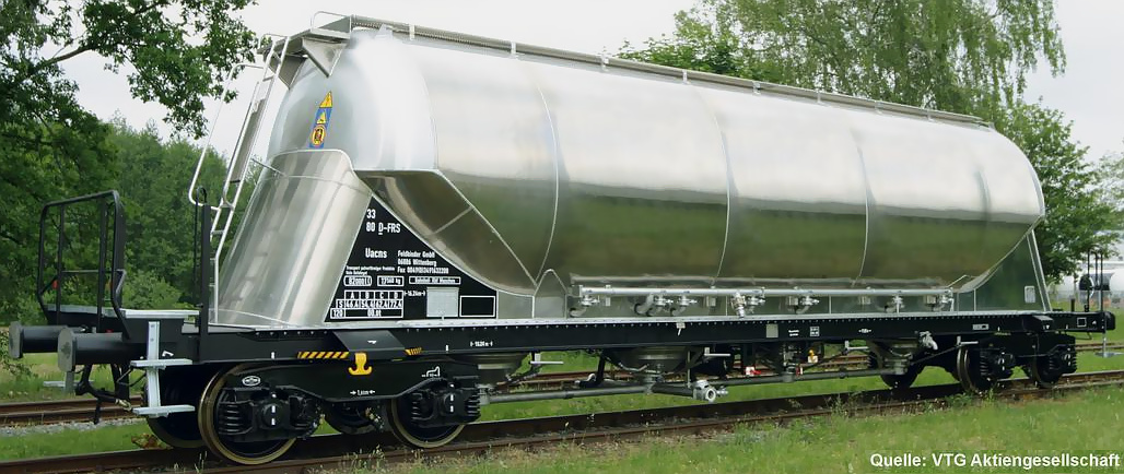 Modelová železnice - H0 Vůz na sypké hmoty Uacns, VTG, Ep.VI