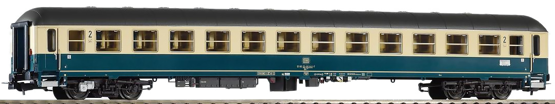 Modelová železnice - H0 Rychlíkový vůz Bm235 2.tř., DB, Ep.IV