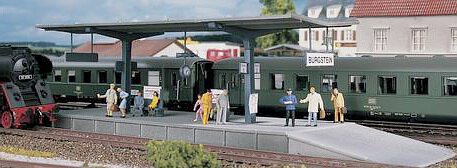Modelová železnice - H0 Stavebnice - nástupiště "Burgstein"