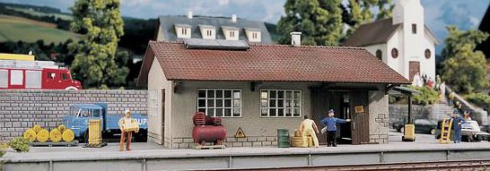 Modelová železnice - H0 Stavebnice - skladiště  "Burgstein"