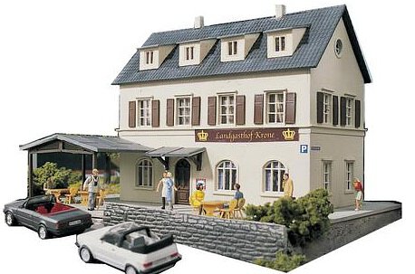 Modelová železnice - H0 Stavebnice - venkovský hostinec "Krone"