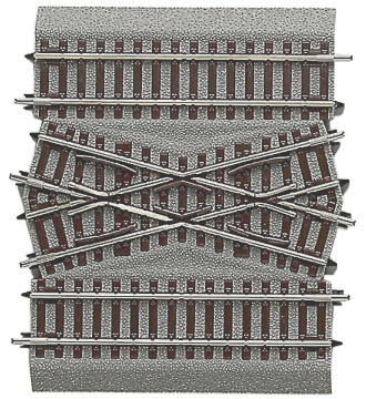 Modelová železnice - H0 DGV15 Kolejové křížení 115mm/15°