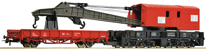 Modelová železnice - H0 2ks Jeřábový a otevřený vůz, DBAG, Ep.V
