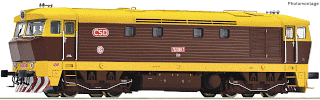 H0 Dieselová lokomotiva 752.068-7 "Bardotka", ČSD/ČD, Ep.IV, DCC ZVUK